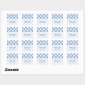 Blue Tribal Arrows Wedding Stickers (Blatt)