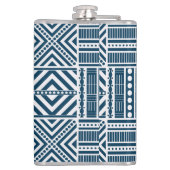 Blue Tribal Art Flachmann (Rückseite)