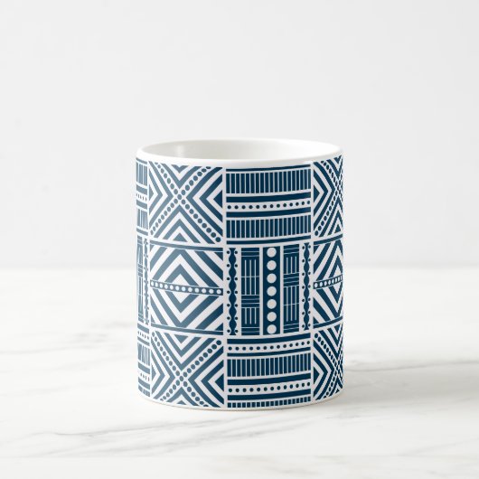 Blue Tribal Art Kaffeetasse (Mittel)