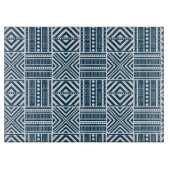 Blue Tribal Art Schneidebrett (Vorderseite)