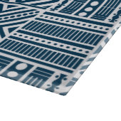 Blue Tribal Art Schneidebrett (Ecke)