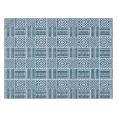 Blue Tribal Art Tischdecke (Vorderseite (Horizontal))