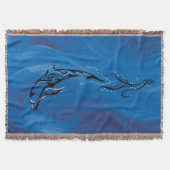 Blue Tribal Dolphin Decke (Vorderseite)