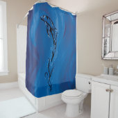 Blue Tribal Dolphin Duschvorhang (Beispiel)