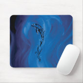 Blue Tribal Dolphin Mousepad (Mit Mouse)