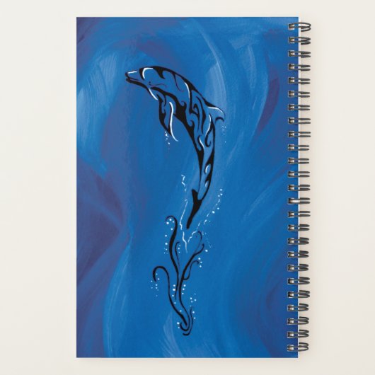 Blue Tribal Dolphin Planer (Rückseite)