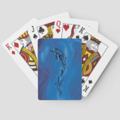 Blue Tribal Dolphin Spielkarten (Rückseite)