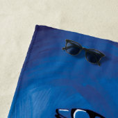 Blue Tribal Dolphin Strandtuch (Beispiel)