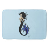 Blue Tribal Mermaid Badematte (Vorderseite)