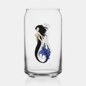 Blue Tribal Mermaid Dosenglas (Vorderseite)