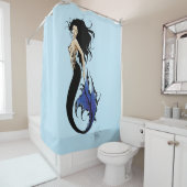 Blue Tribal Mermaid Duschvorhang (Beispiel)