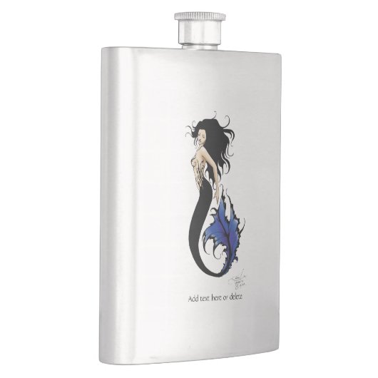 Blue Tribal Mermaid Flachmann (Rechts)