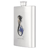 Blue Tribal Mermaid Flachmann (Links)