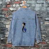 Blue Tribal Mermaid Jeansjacke