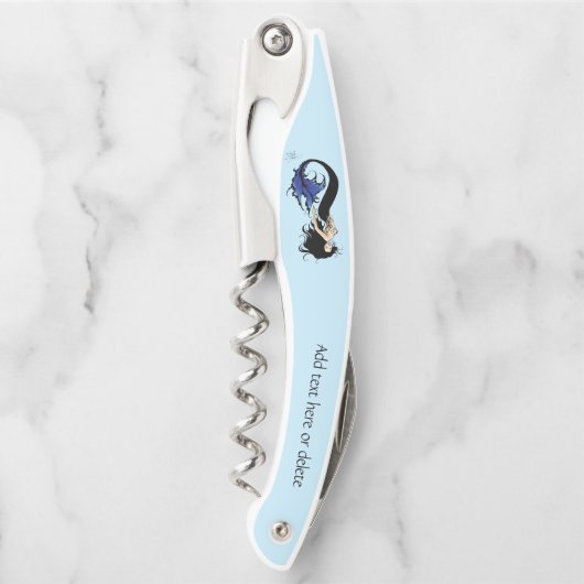 Blue Tribal Mermaid Kellnermesser (Vorderseite)