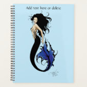 Blue Tribal Mermaid Planer (Vorderseite)
