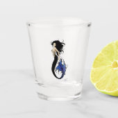 Blue Tribal Mermaid Schnapsglas (Vorderseite)