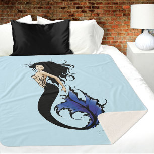 Blue Tribal Mermaid Sherpadecke
