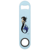 Blue Tribal Mermaid Speed Flaschenöffner (Rückseite)