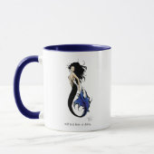Blue Tribal Mermaid Tasse (Links)