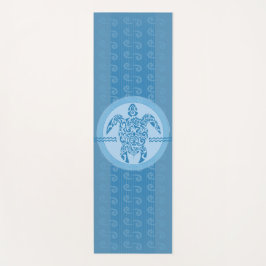 Blue Tribal Sea Turtle Yoga Mat Yogamatte