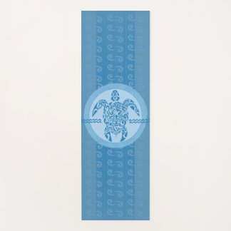 Blue Tribal Sea Turtle Yoga Mat Yogamatte