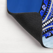 Blue Tribal Stingray Mousepad (Ecke)
