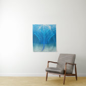 Blue Tribal Stingray Wandteppich (Beispiel)