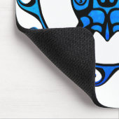 Blue Tribal Turtle Sun Mousepad (Ecke)
