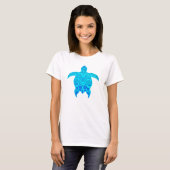 Blue Tribal Turtle T-Shirt (Vorne ganz)