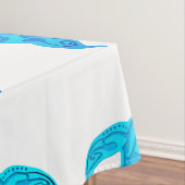 Blue Tribal Turtle Tischdecke (Beispiel)