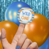 Blue Tribal Wild One 1st Birthday Stickers
