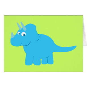 Blue Triceratops Dinosaurier