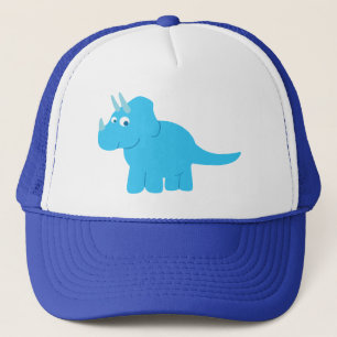 Blue Triceratops Dinosaurier Truckerkappe