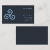 Blue Triskelion Visitenkarte (Vorne/Hinten)