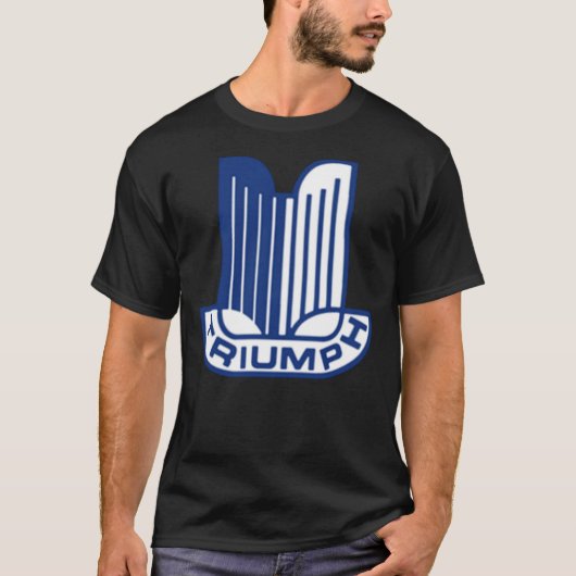 Blue Triumph Logo Classic T-Shirt (Vorderseite)