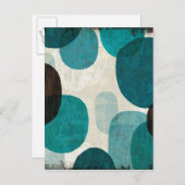 Blue Tropfen Postkarte (Vorne/Hinten)