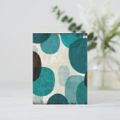 Blue Tropfen Postkarte (Stehend Vorderseite)