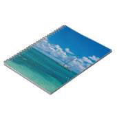 Blue Tropical Bay Seascape Notizblock (Linke Seite)
