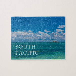 Blue Tropical Bay Seascape Puzzle