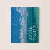 Blue Tropical Bay Seascape Puzzle (Vertikal)