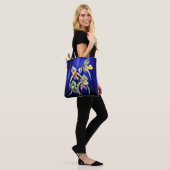 Blue Tropical Exotic Orchids Tasche (Am Model)