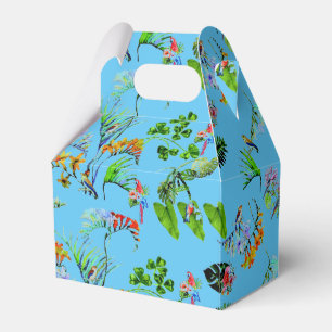 Blue Tropical Paradis Gefälligkeitsbox Geschenkschachtel