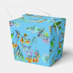 Blue Tropical Paradise Muster Gefälligkeitsbox Geschenkschachtel