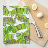 Blue Tropical Wall Art Geschirrtuch (Viertel Falte)