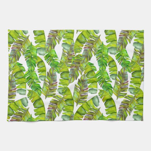Blue Tropical Wall Art Geschirrtuch (Horizontal)