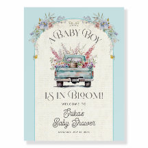 Blue Truck Baby in Bloom Baby Dusche Begrüßungszei