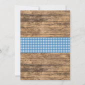 Blue Truck Birthday Einladung. Farm-Einladung Einladung (Rückseite)