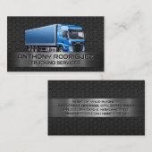 Blue Truck | Hintergrund für Kohlenstoffstahl Visitenkarte (Vorne/Hinten)