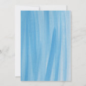 Blue Truck Kleine PUMPKIN Boy BABY SHOWER Einladung (Rückseite)